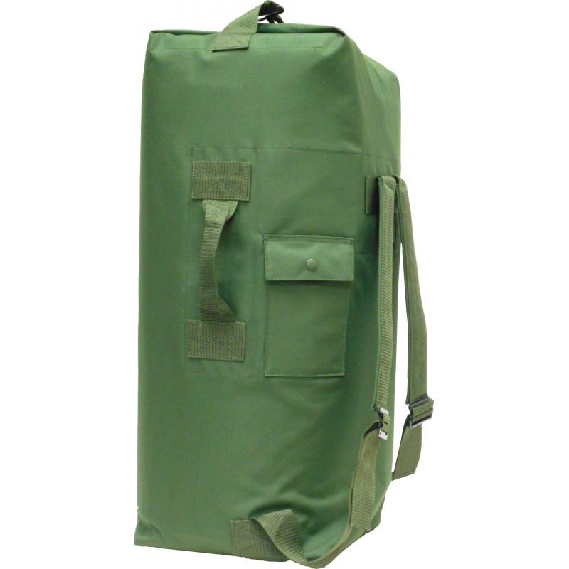Duffel Bag, 2 Shoulder Straps, OD Green - Click Image to Close