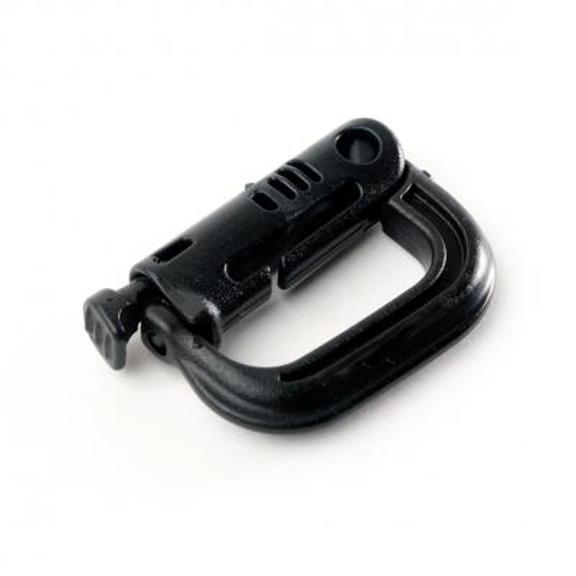 Grimloc Locking D-Ring, USA, Black 4 per package - Click Image to Close