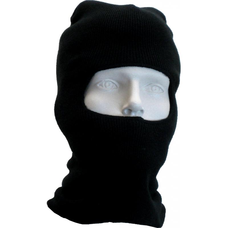 1 Hole mask/Balaclava, 100 gms Thinsulate, Black - Click Image to Close