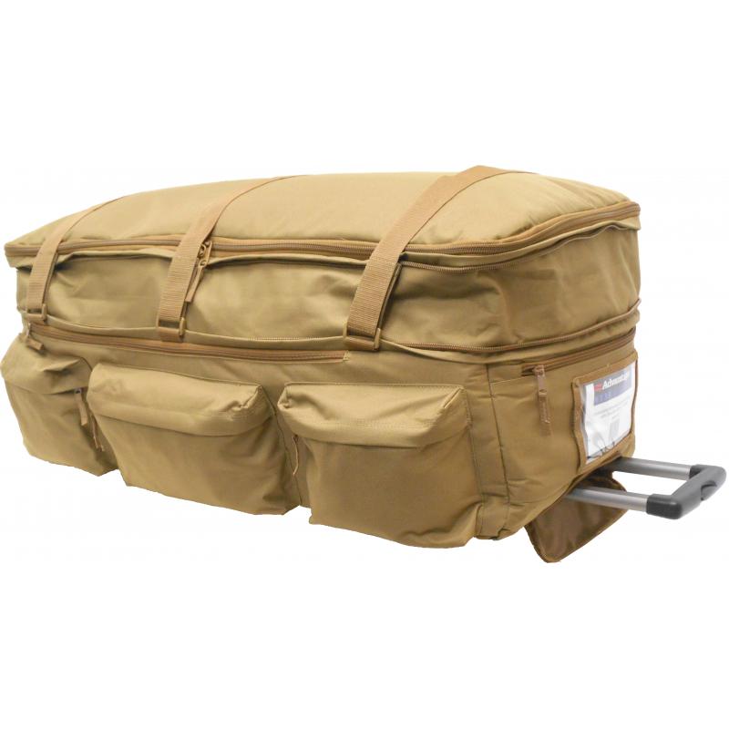 Expandable Wheeled Deployment Bag, Coyote - Click Image to Close